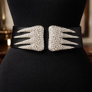 Daniel Swarovski Angeles Wing Waist black Belt